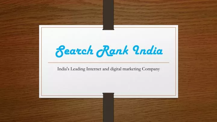 search rank india