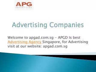 Best Ad Agencies in Singapore