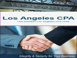 Professional Los Angeles Accounting and CPA Services in Burb