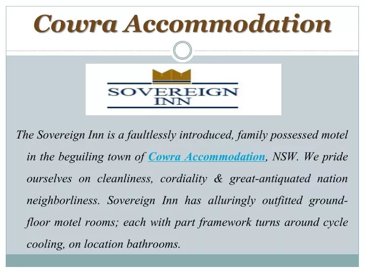 cowra accommodation