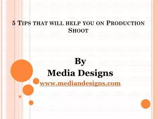 5 Tips That Will Help You on Video Production Shoot