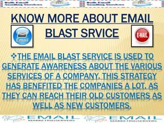 Know More About Email Blast Service