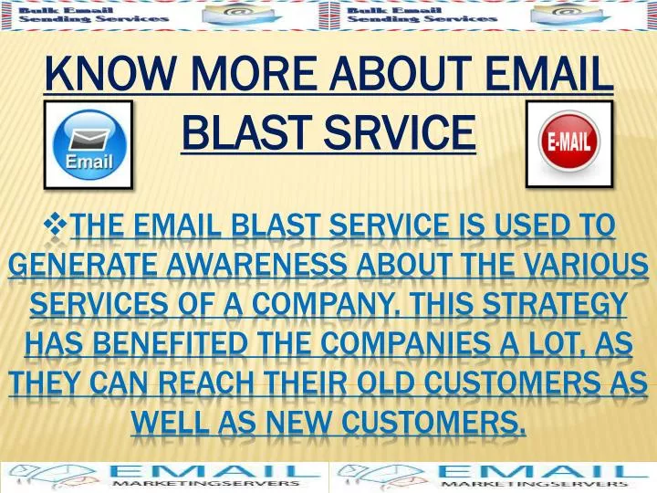 know more about email blast srvice