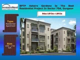 Buy Your Dream Flats In BPTP Astaire Gardens - Gurgaon