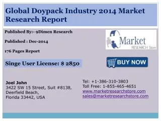 Global Doypack Industry 2014 Market Research Report