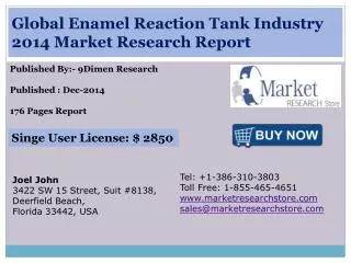 Global Enamel Reaction Tank Industry 2014 Market Research Re