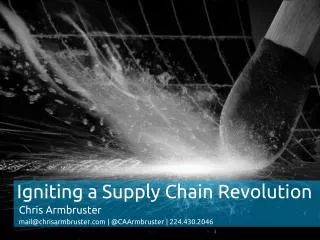 Igniting a Supply Chain Revolution