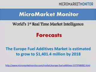 The Europe Fuel Additives Market