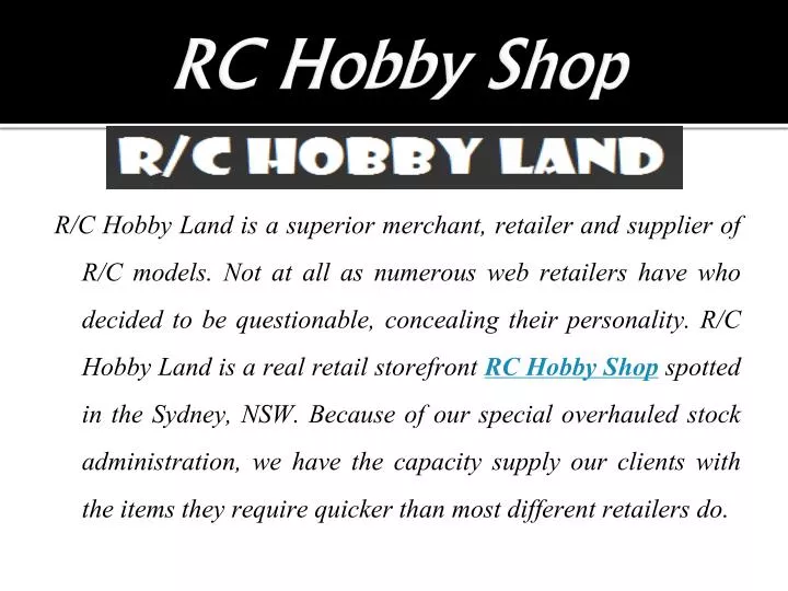 rc hobby shop