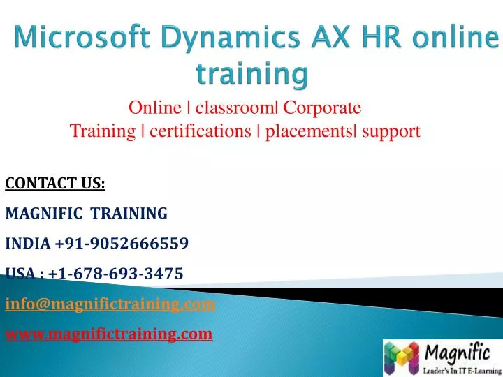microsoft dynamics ax hr online training