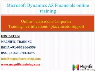 msdynamics ax financials online training