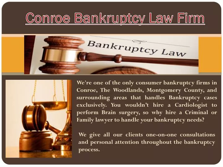 conroe bankruptcy law firm