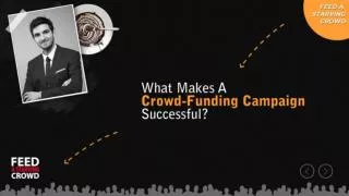 What Makes A Crowd - Funding Campaign Successful
