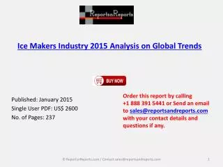 Ice Makers Industry 2020 Analysis on Global Trends & Forecas