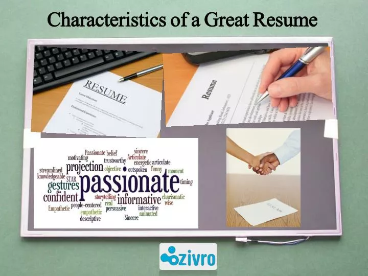 characteristics of a great resume