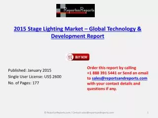2015 Stage Lighting Market – Global Technology & Development