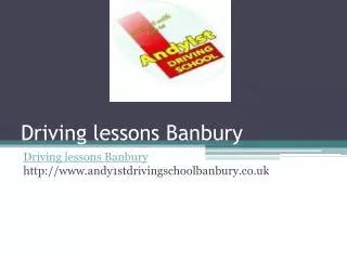 Driving lessons Banbury, Driving school Banbury