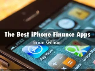 Top Financial Apps for the iPhone
