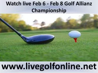 watch Allianz Championship Golf 2015 live