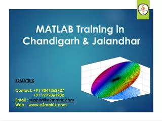 MATLAB Training In Jalandhar