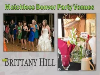 Matchless Denver Party Venues