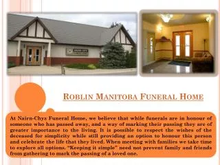 Roblin Funeral Home