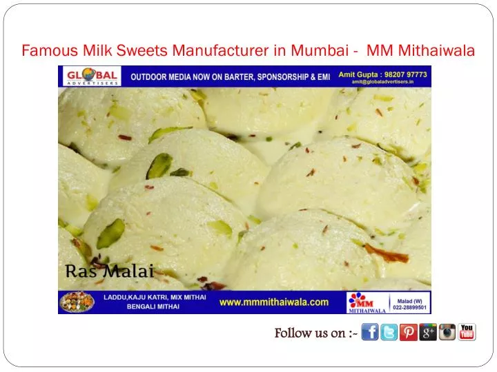 famous milk sweets manufacturer in mumbai mm mithaiwala