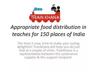 Order online food for train Journey from anywhere in India