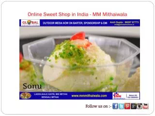 Online Sweet Shop in India - MM Mithaiwala