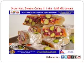 Order Kaju Sweets Online in India - MM Mithaiwala