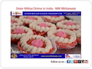 Order Mithai Online in India - MM Mithaiwala