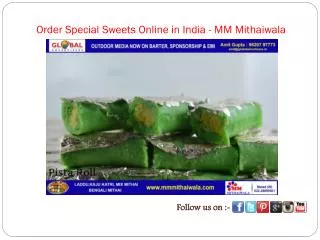 Order Special Sweets Online in India - MM Mithaiwala