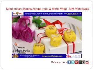 Send Indian Sweets Across India & World Wide - MM Mithaiwala