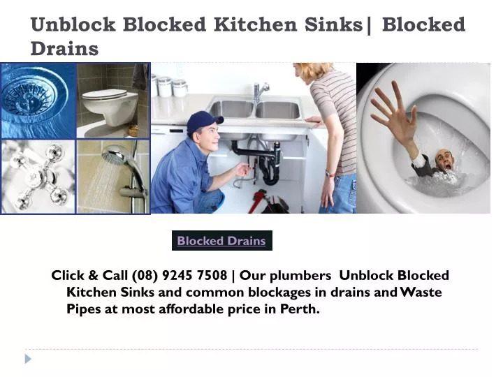 unblock blocked kitchen sinks blocked drains