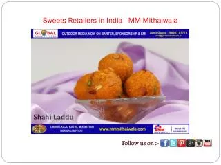 Sweets Retailers in India - MM Mithaiwala