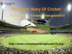 The Short Story Of Cricket