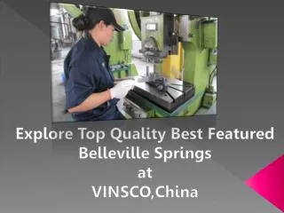Explore Top Quality Best Featured Belleville Springs