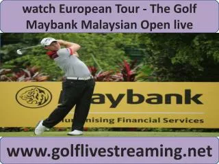 live Maybank Malaysian Open Golf 2015
