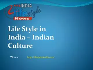 Life Style in India