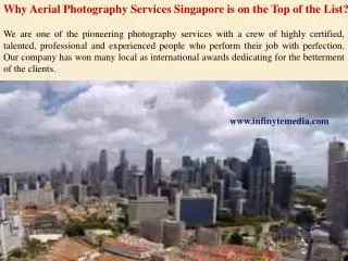 Aerial Photography Services in Singapore