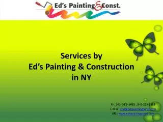 Services by Ed’s Painting & Construction in NY