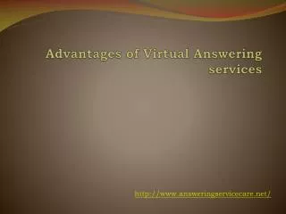 Advantages of Virtual Answering services