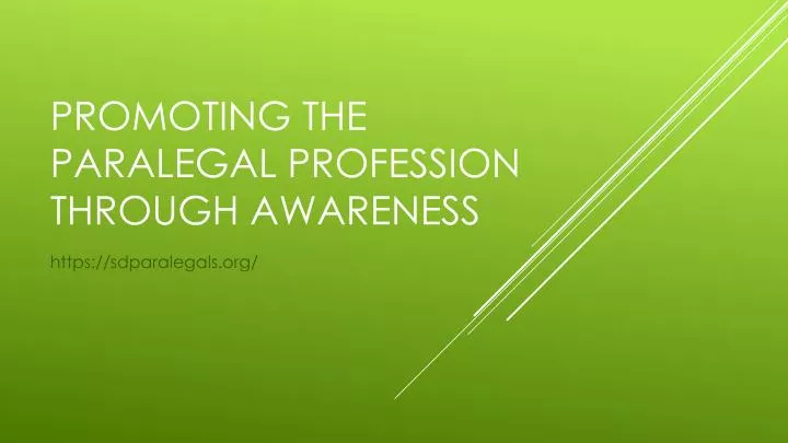 promoting the paralegal profession through awareness