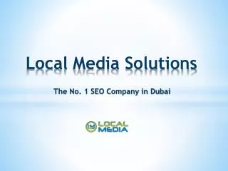 Local Media - No. 1 SEO Services company in Dubai