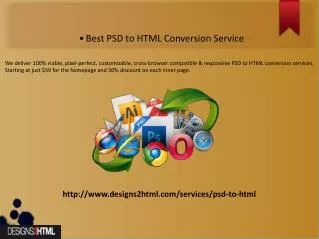 Best PSD to HTML Conversion Service By Designs2html