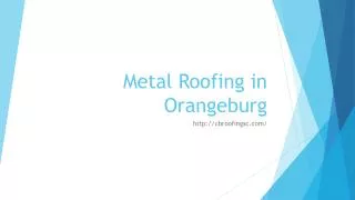Metal Roofing in Orangeburg