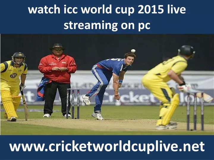 watch icc world cup 2015 live streaming on pc