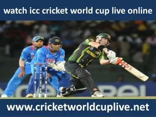 watch icc world cup online