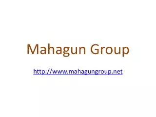 Mahagun India Real Estate Group