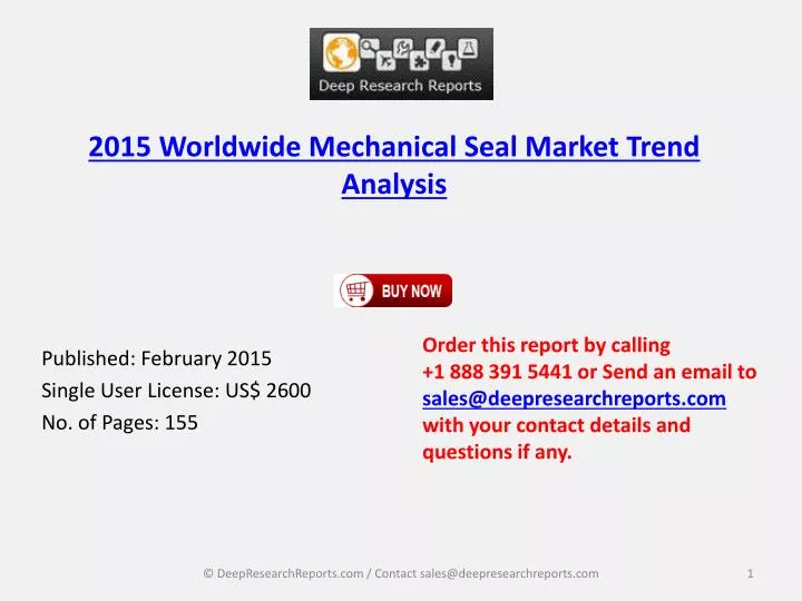 2015 worldwide mechanical seal market trend analysis